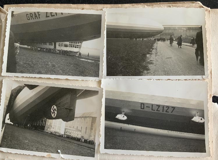 historic Graf Zeppelin Airship photographs etc